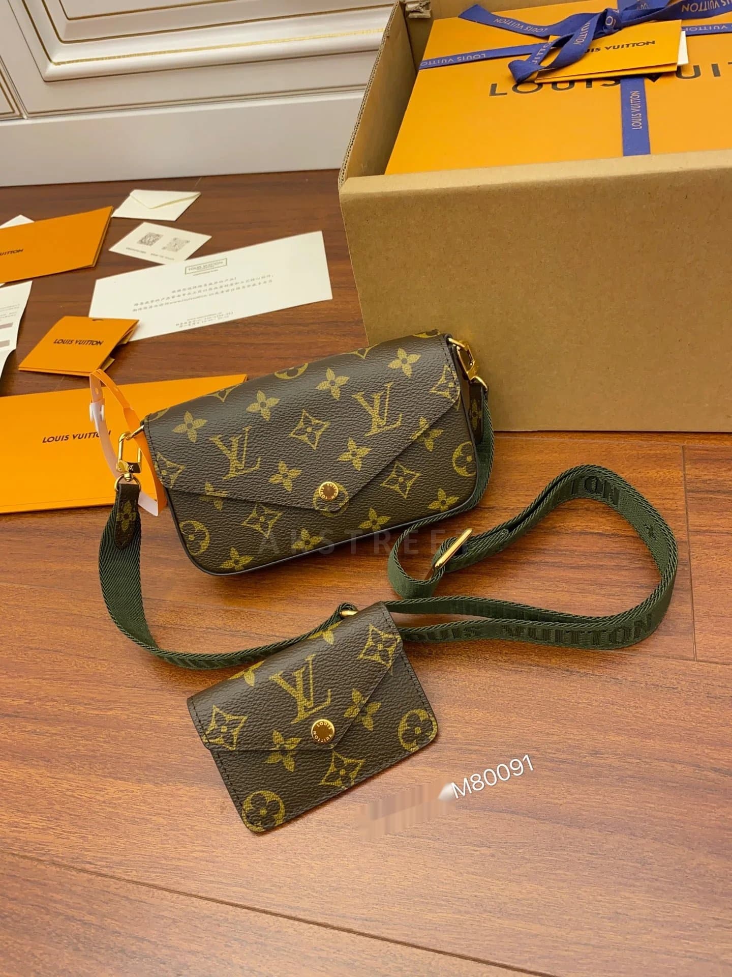 LV Louis Vuitton Tide All-Match Portable Classic Monogram…
